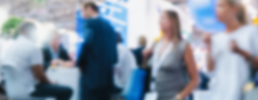 Out of focus image of an exhibition hall