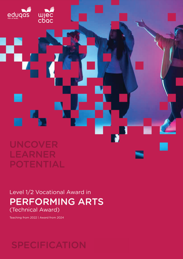 Level 1/2 Vocational Award in Performing Arts